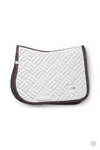 Equestrian Stockholm Jump Saddle Pad Modern White Dark Violet