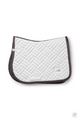 Equestrian Stockholm Jump Saddle Pad Modern White Dark Violet