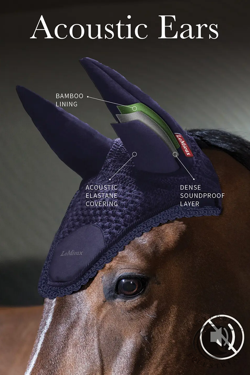 LeMieux Essence Acoustic Fly Hood Damson