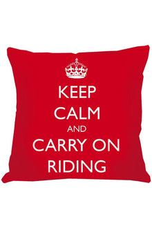  Keep Calm & Carry On Riding Cushion