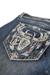 Grace Jeans In LA Embroidered Cow Head Dreamcatcher