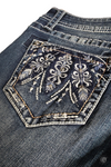 GRACE IN LA JEANS Crystal Embellished Pocket