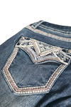 Grace in LA jeans Embroidered Aztec skinny