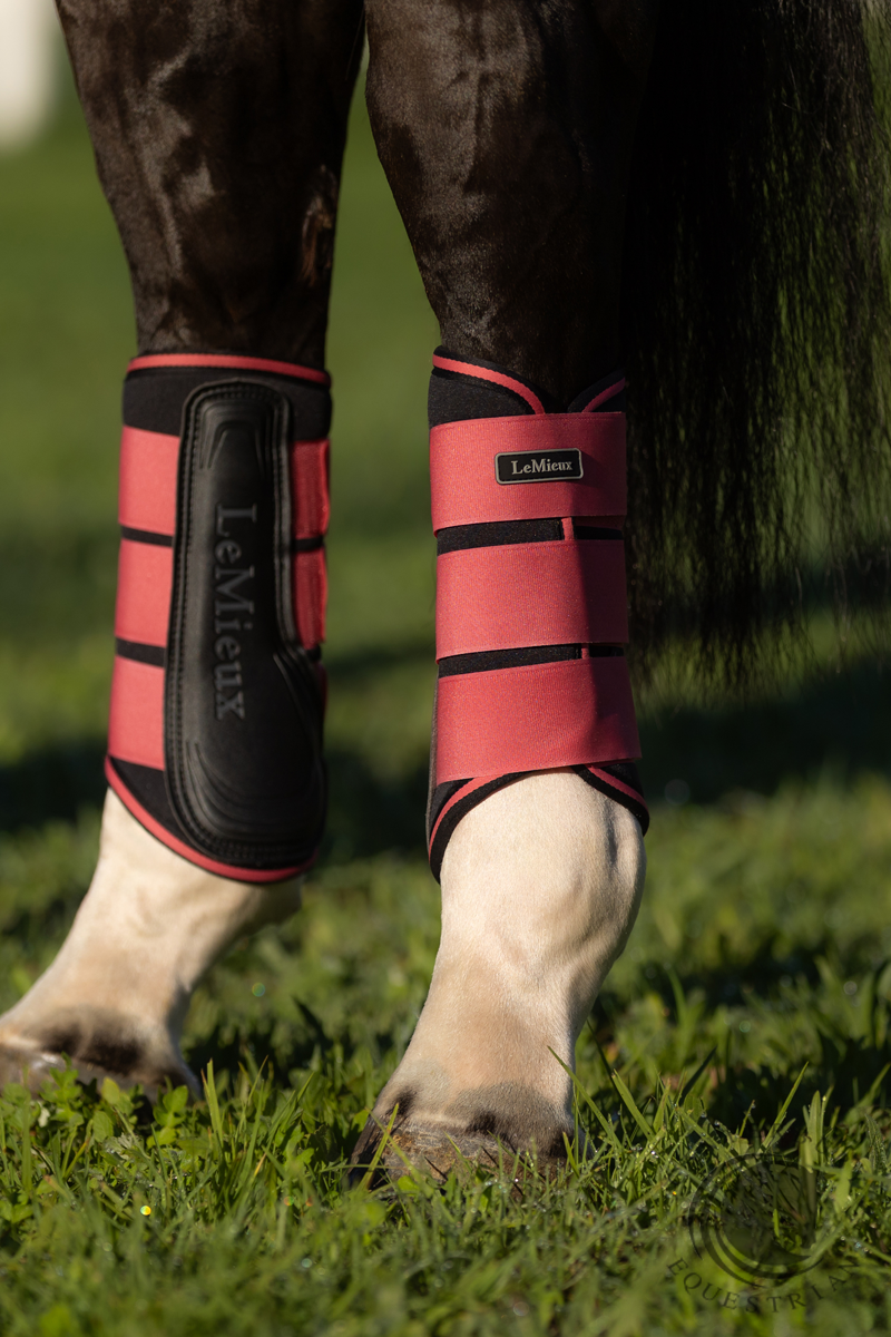 LeMieux Grafter Brushing Boots Cranberry