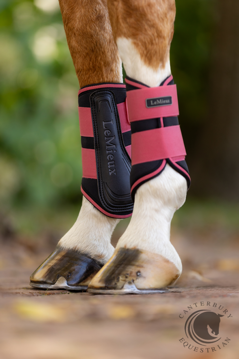 LeMieux Grafter Brushing Boots Cranberry