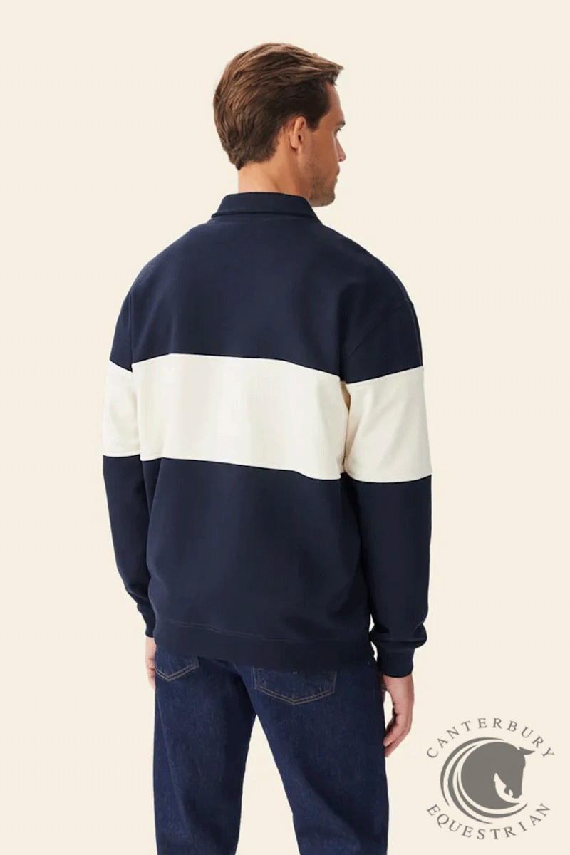 R.M. Williams Heritage 1/4 Zip Sweatshirt Navy