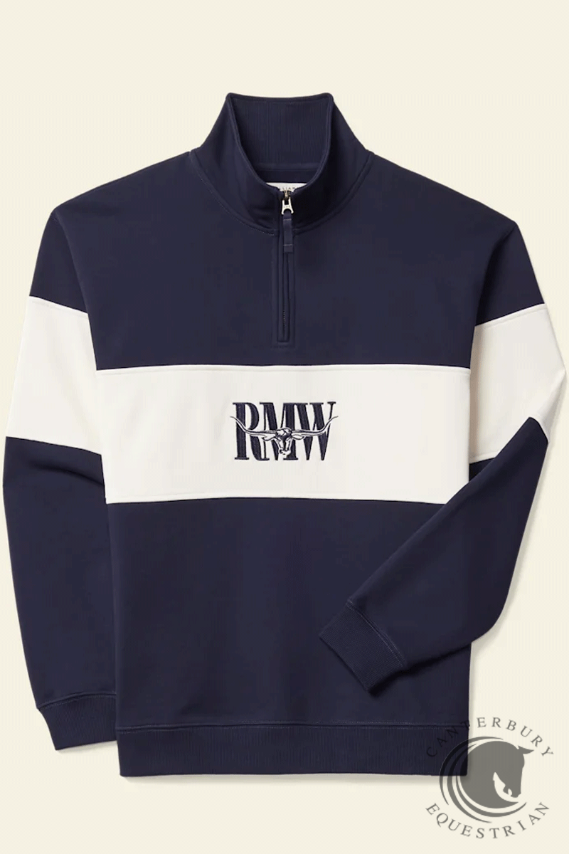 R.M. Williams Heritage 1/4 Zip Sweatshirt Navy