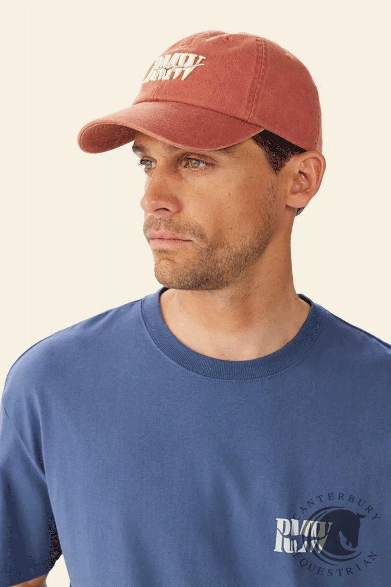 R.M. Williams Heritage Twill Cap Red Ochre