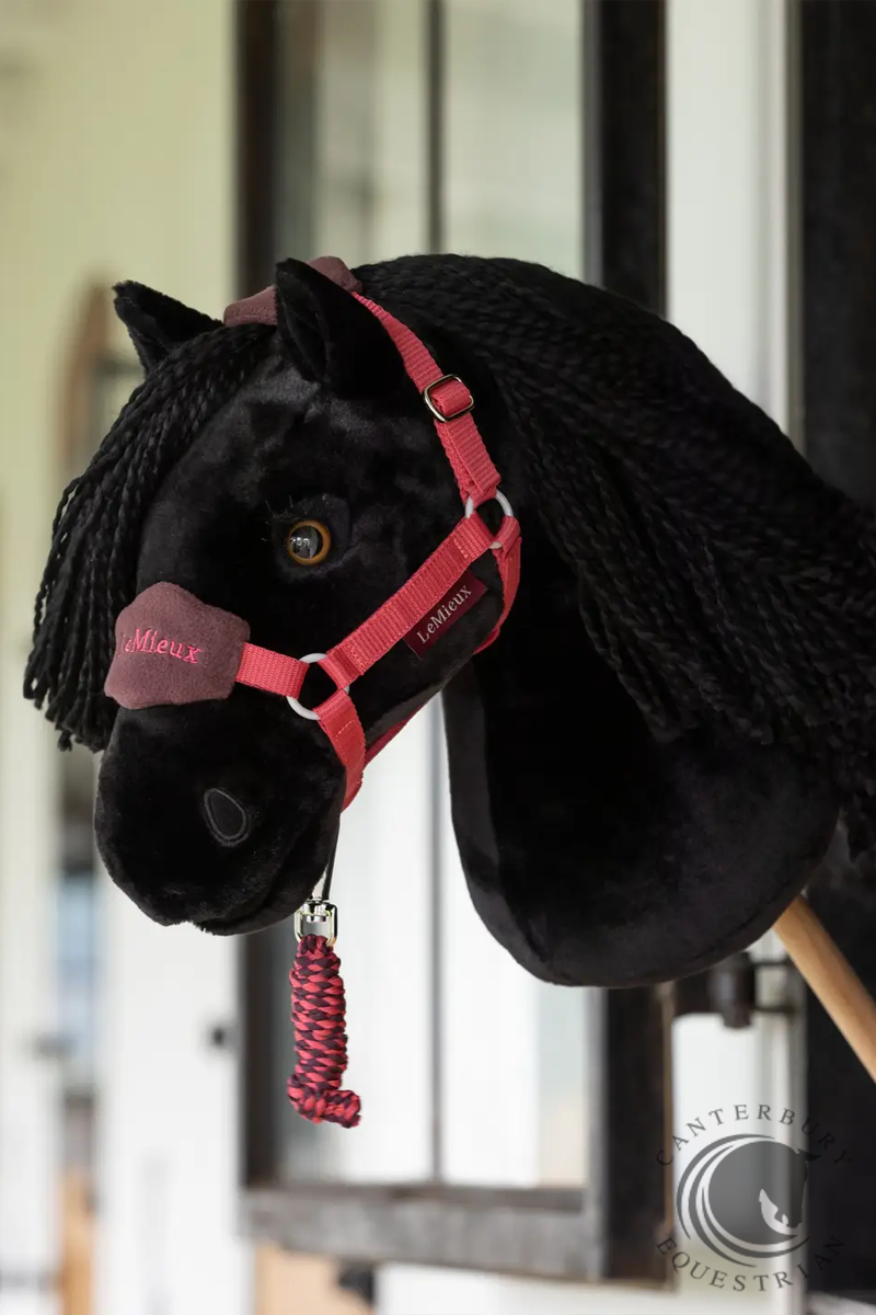 LeMieux Hobby Horse Vogue Headcollar & Leadrope Cranberry