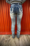 Grace In L.A Horsin' Around Easy Fit Bootcut Jeans