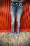 Grace In L.A Horsin' Around Easy Fit Bootcut Jeans