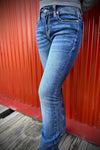 Grace in L.A Easy Fit Bootcut Sparkle Cross Jeans