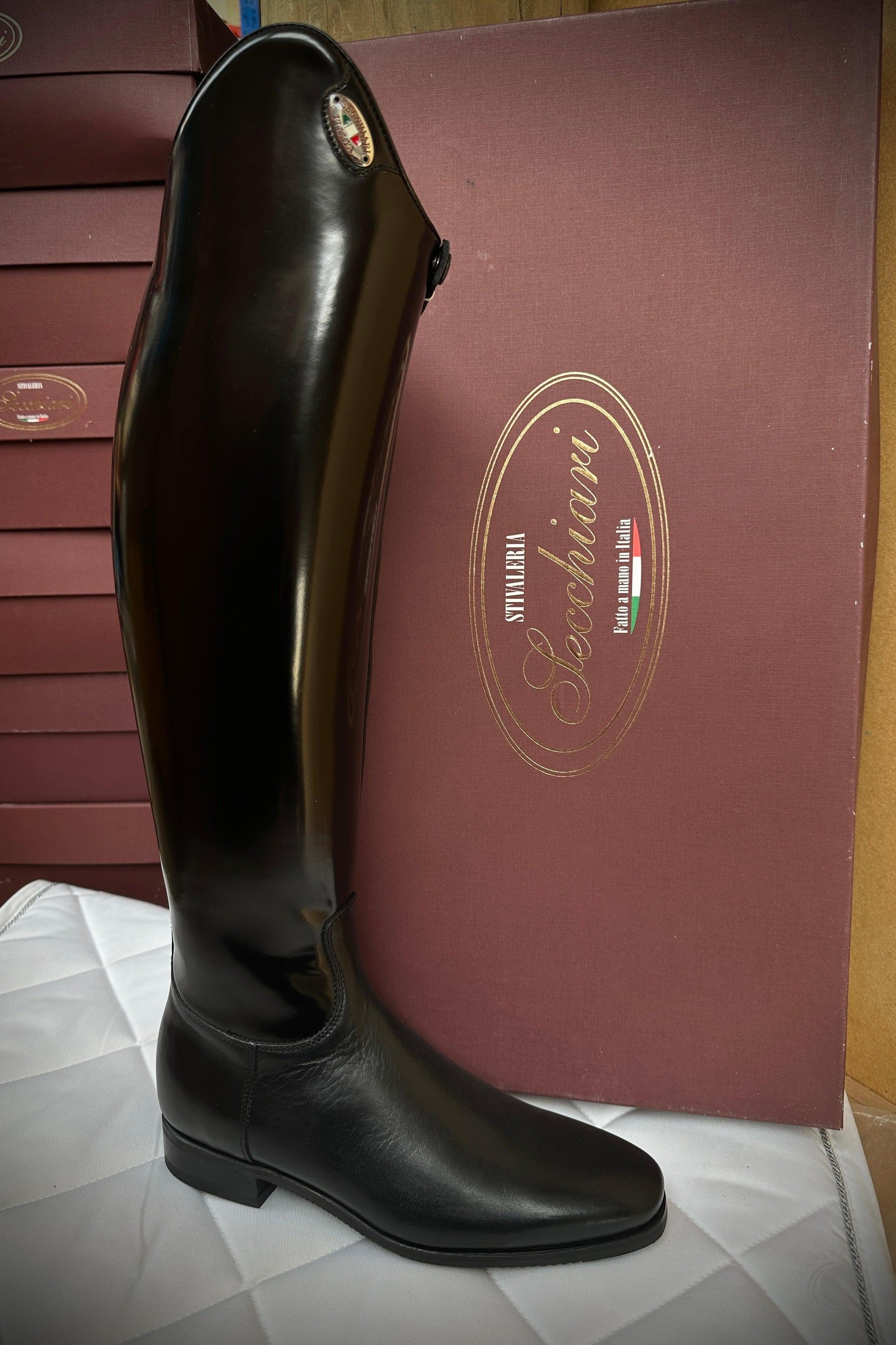 Secchiari Black Dressage Tall Riding Boots