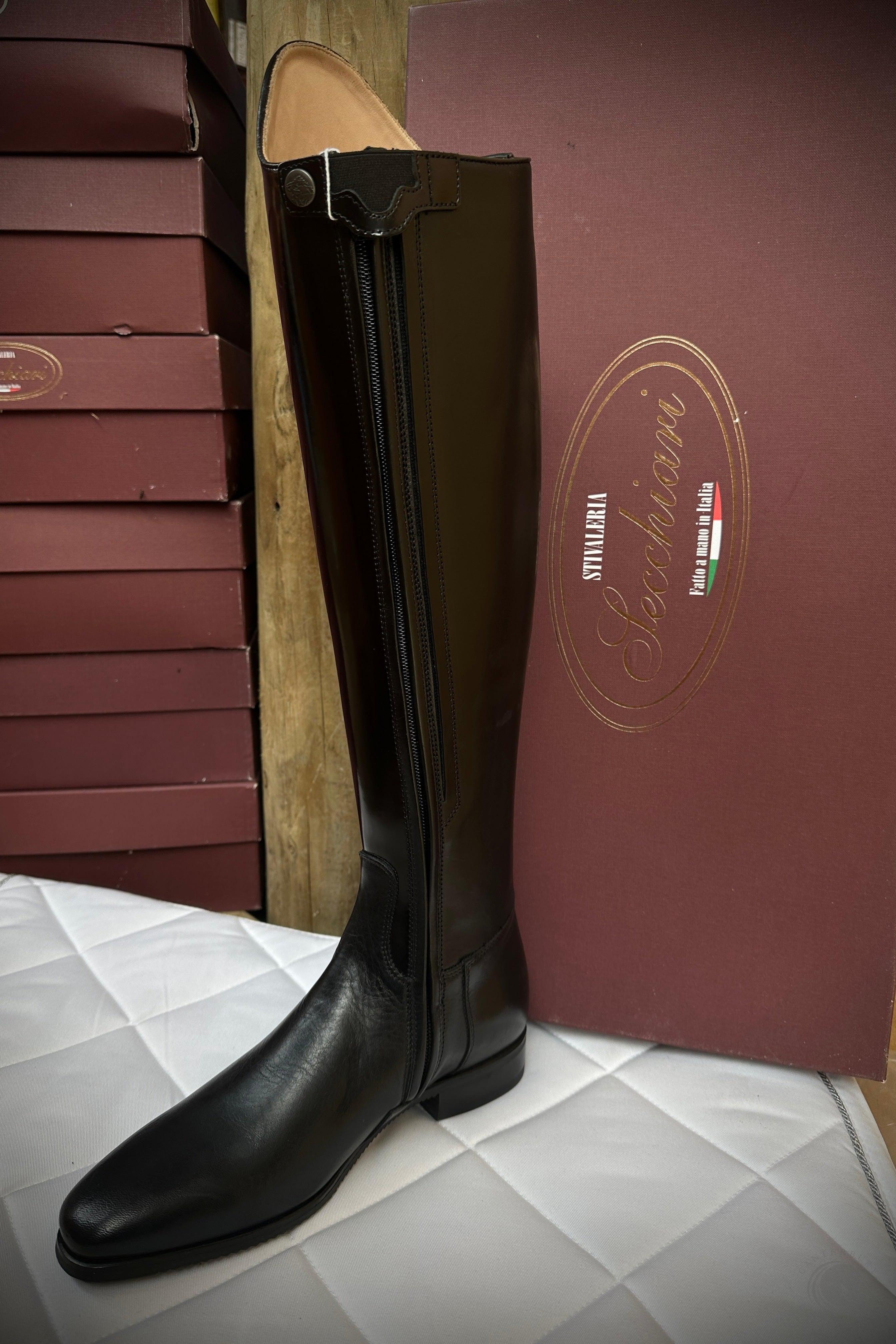 Secchiari Black Dressage Tall Riding Boots
