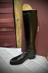 Secchiari Smooth Patent Top Tall Riding Boots