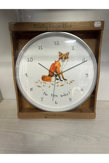  "For Fox Sake!" Clock