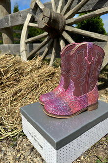  Outlaw Outfitters Glitter Gabby Western Boot - Pink
