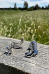 Bless Your Heart Cowboy Boot Studs - Sterling Silver Rhodium Plated