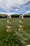 Western Outlaw Huggie Earrings - Sterling Silver 14K Gold Plated