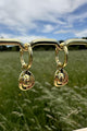 Western Outlaw Huggie Earrings - Sterling Silver 14K Gold Plated