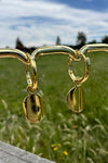 Western Outlaw Huggie Earrings - Sterling Silver 14K Gold Plated