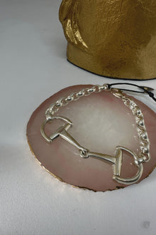  KEEPSAKE STERLING SILVER D RING SNAFFLE BRACELET P05