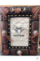 Pure Western Horse with Leather Frame 4x6