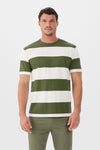 R.M.Williams Copley T-Shirt Olive/White