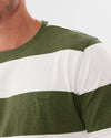 R.M.Williams Copley T-Shirt Olive/White