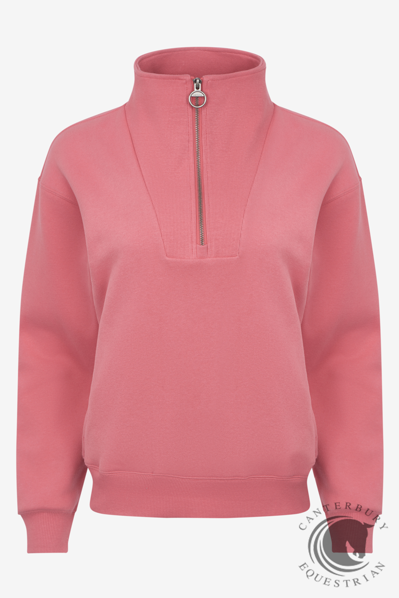 LeMieux Keira 1/4 Zip Sweat Cranberry