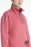 LeMieux Keira 1/4 Zip Sweat Cranberry