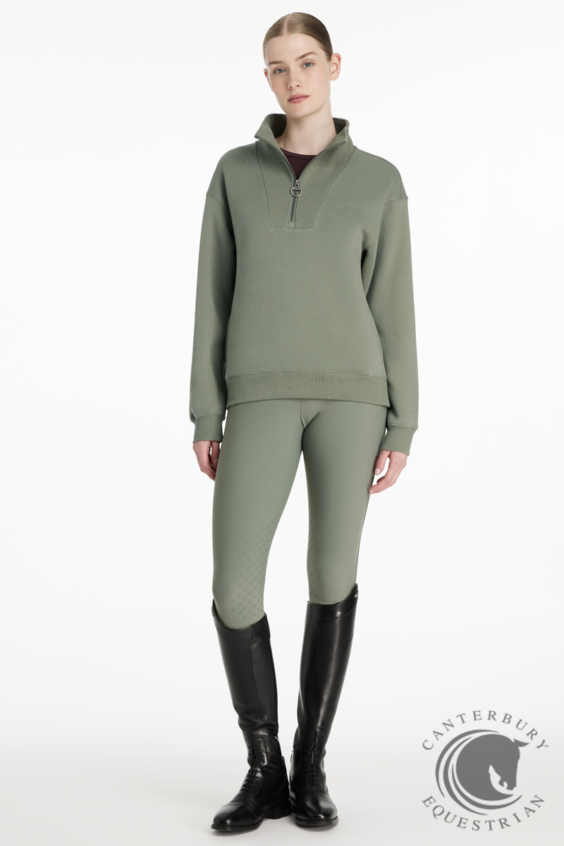 LeMieux Keira 1/4 Zip Sweat Rosemary