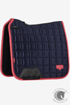 LeMieux Loire Classic Dressage Square Navy/Cranberry