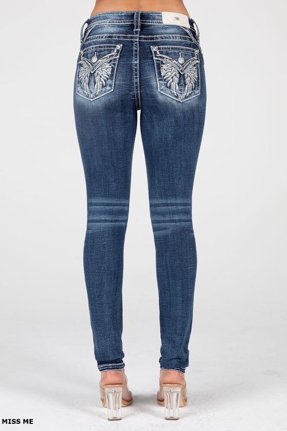 Miss Me Classic Wings Skinny Jeans