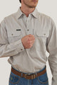 Ringers Western Tempest Mens Half Button Work Shirt Beige