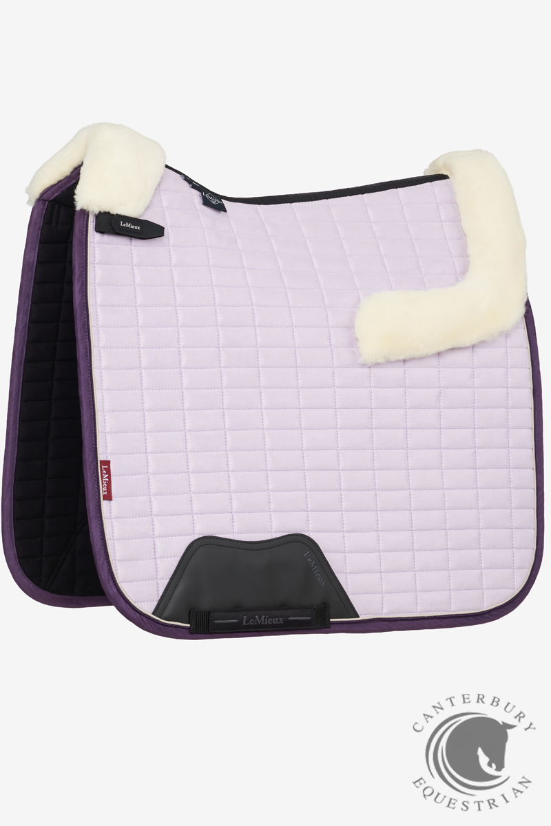 LeMieux Merino+ Suede Dressage Square Lilac