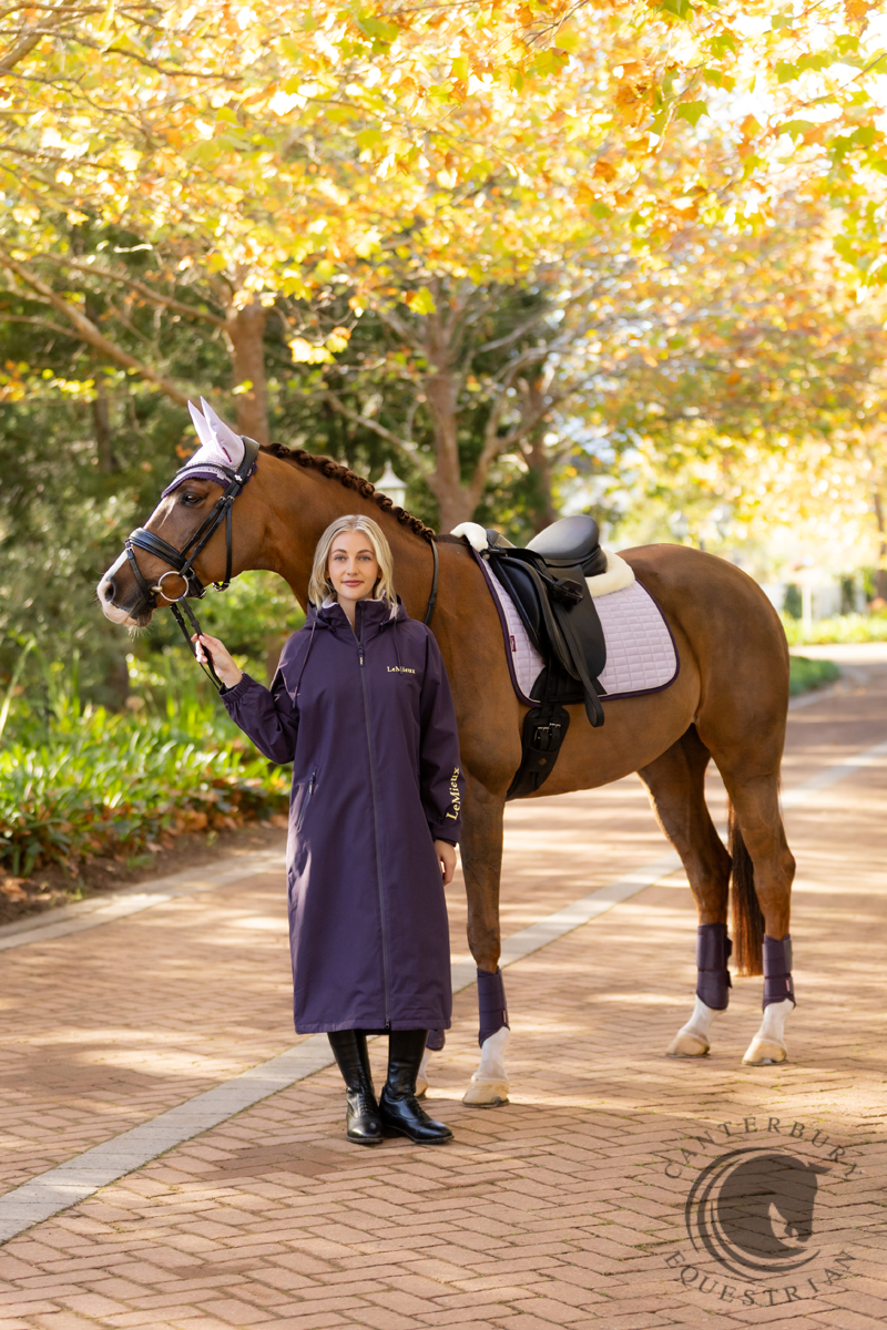 LeMieux Merino+ Suede Dressage Square Lilac
