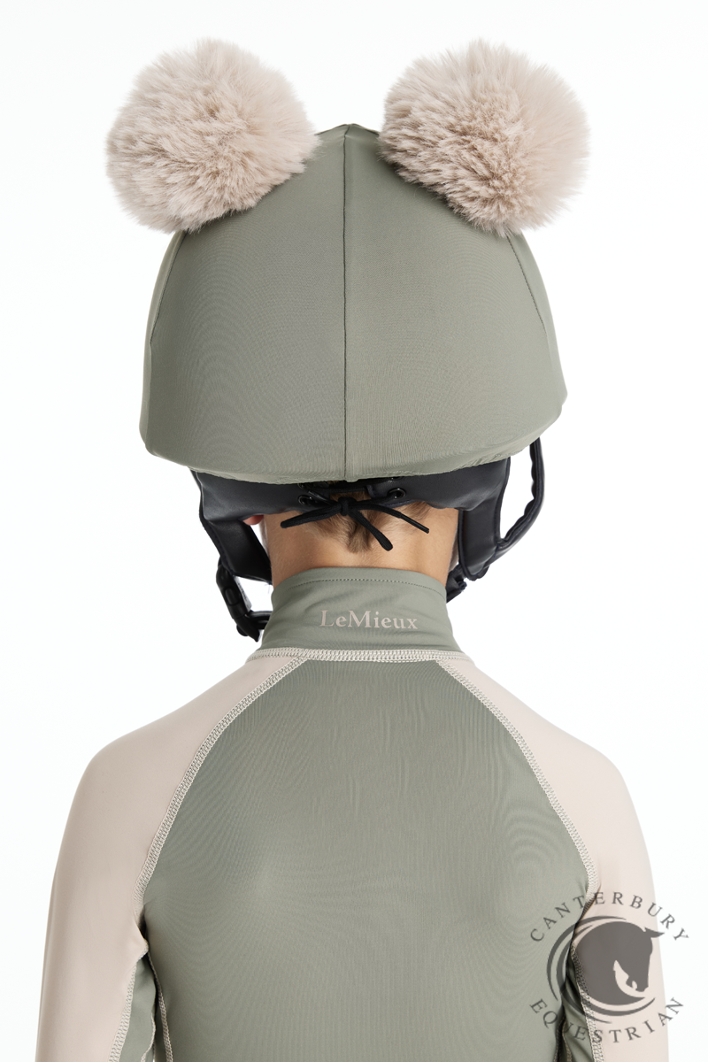 LeMieux Mini Double Pom Hat Silk Rosemary