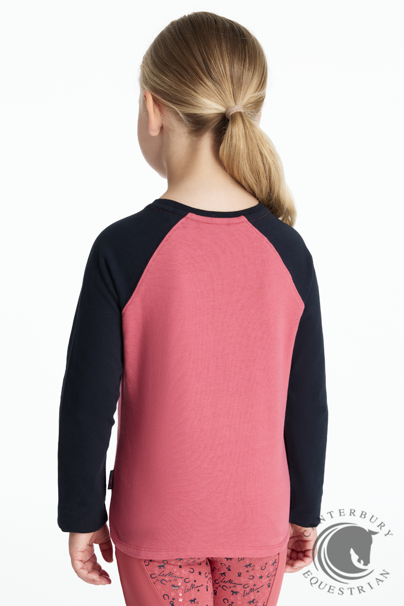 LeMieux Mini Chancer Sleeve Top Cranberry