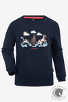LeMieux Mini Poppy Long Sleeve Top Navy