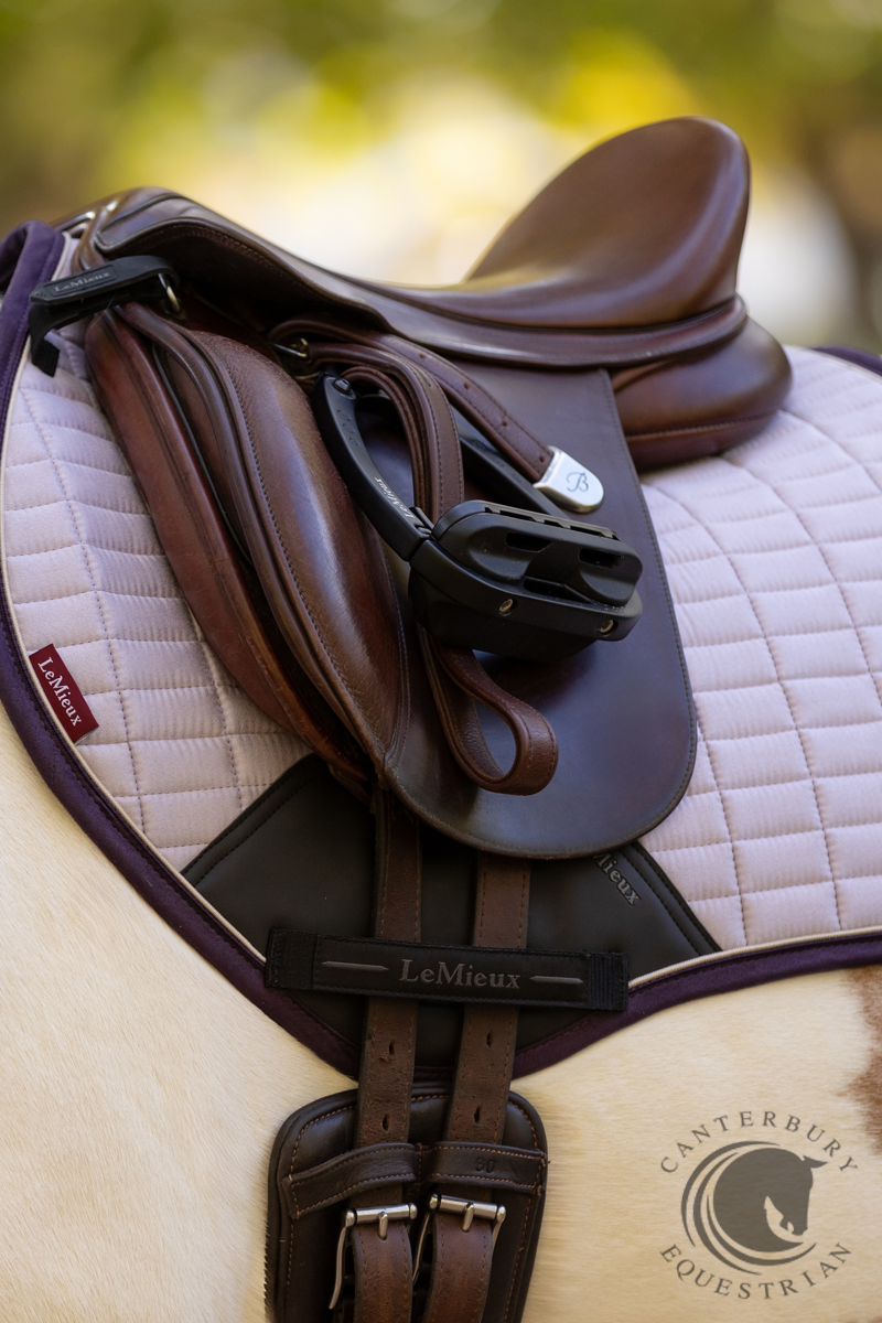 LeMieux Mini Suede Close Contact Square Lilac