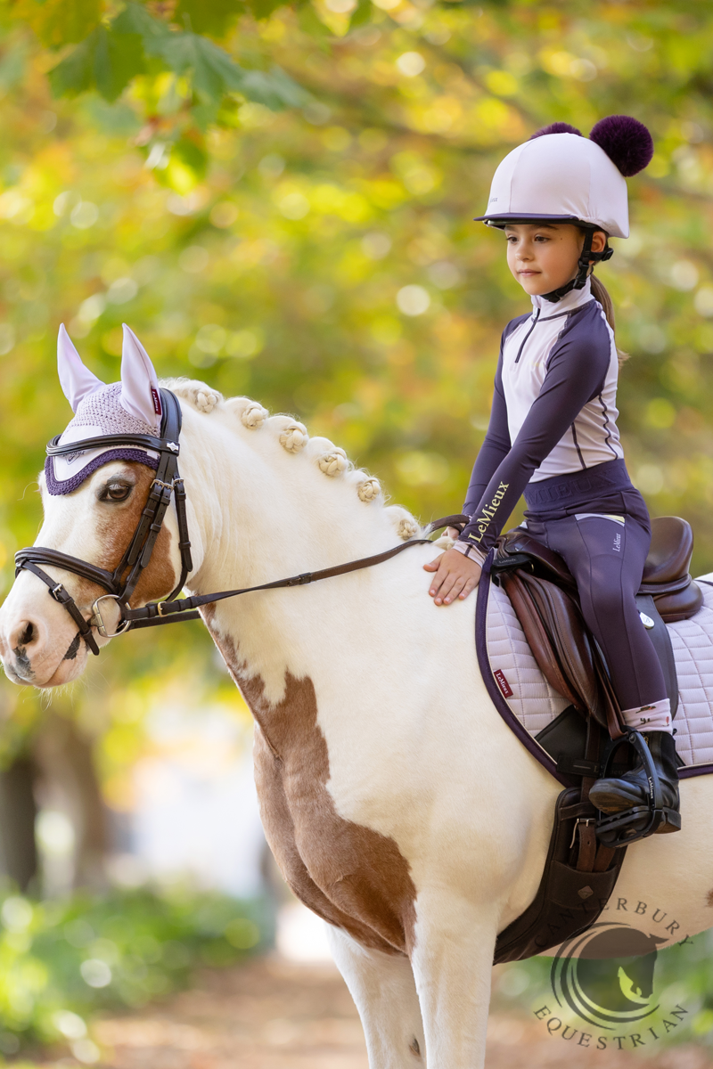 LeMieux Mini Suede Close Contact Square Lilac