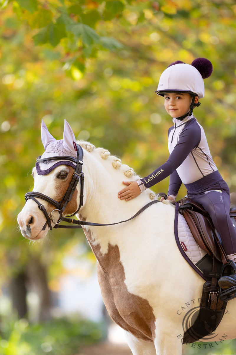 LeMieux Mini Suede Close Contact Square Lilac