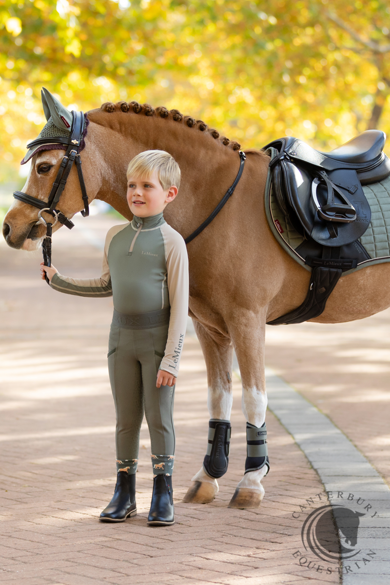 LeMieux Mini Suede Close Contact Square Rosemary