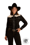 Ringers Western Musgraves Womens Western Shirt - Black / Off White