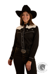 Ringers Western Musgraves Womens Western Shirt - Black / Off White
