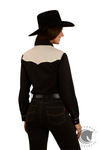 Ringers Western Musgraves Womens Western Shirt - Black / Off White