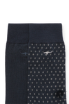 R.M. Williams Nelson polka dot sock 2 pack Grey Navy