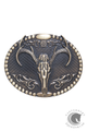 AndWest Oval Elk Skull Buckle