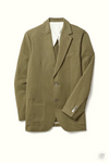 R.M.Williams  Society Cotton Linen Blazer Olive